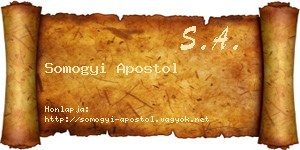 Somogyi Apostol névjegykártya